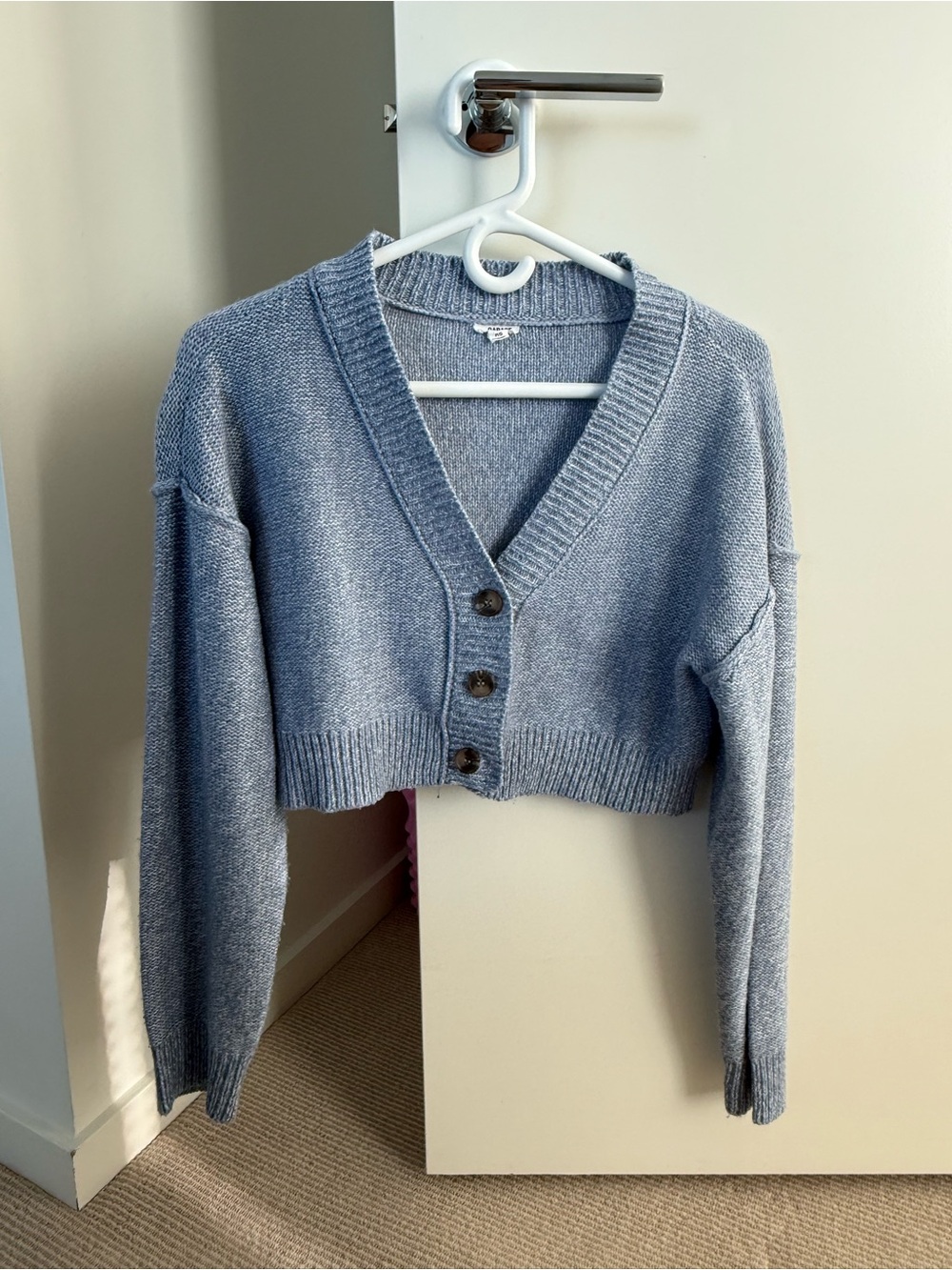 Garage Cropped Sweater Cardigan - Picture 1 of 3
